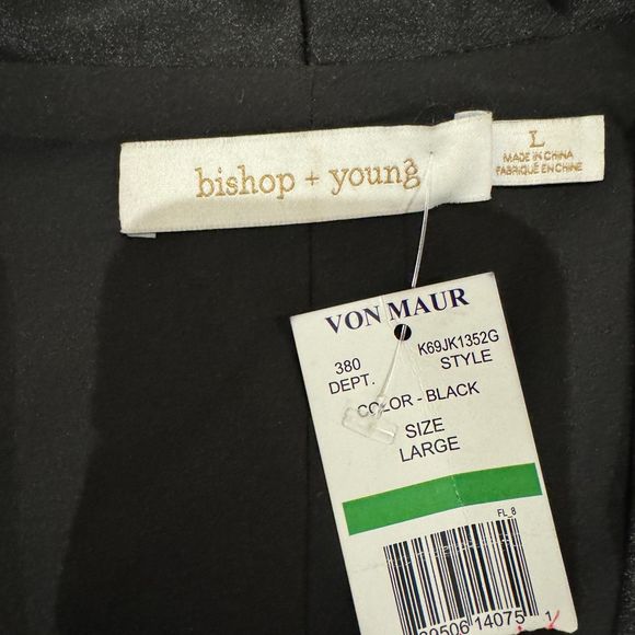 NWT - Bishop + Young Icon Blazer in Black Satin - Women's Large - Picture 4 of 9